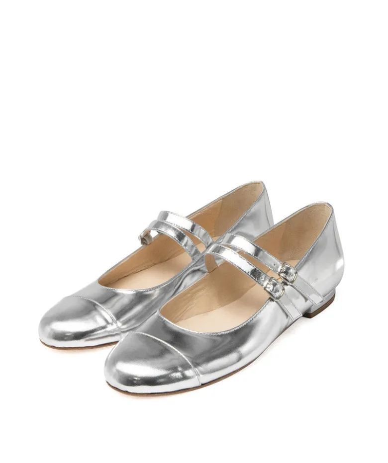 Ballerines MEREDITH Miroir Argent