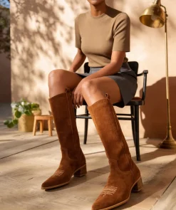 Bottes Santiags JUDITH Camel
