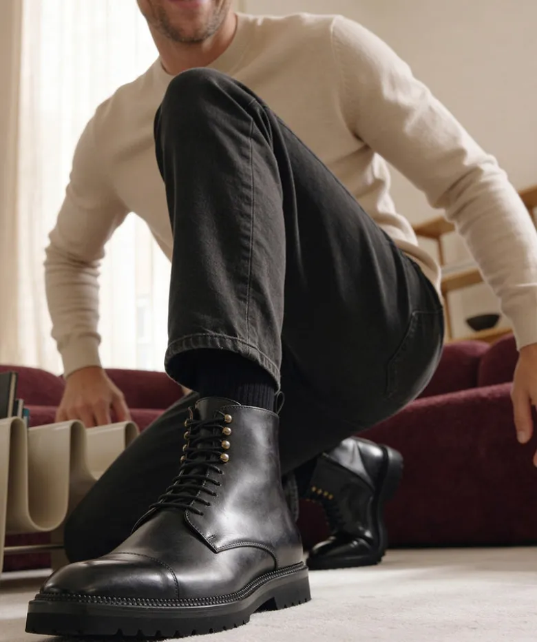 Bottines ALESSANDRO Gris Patiné