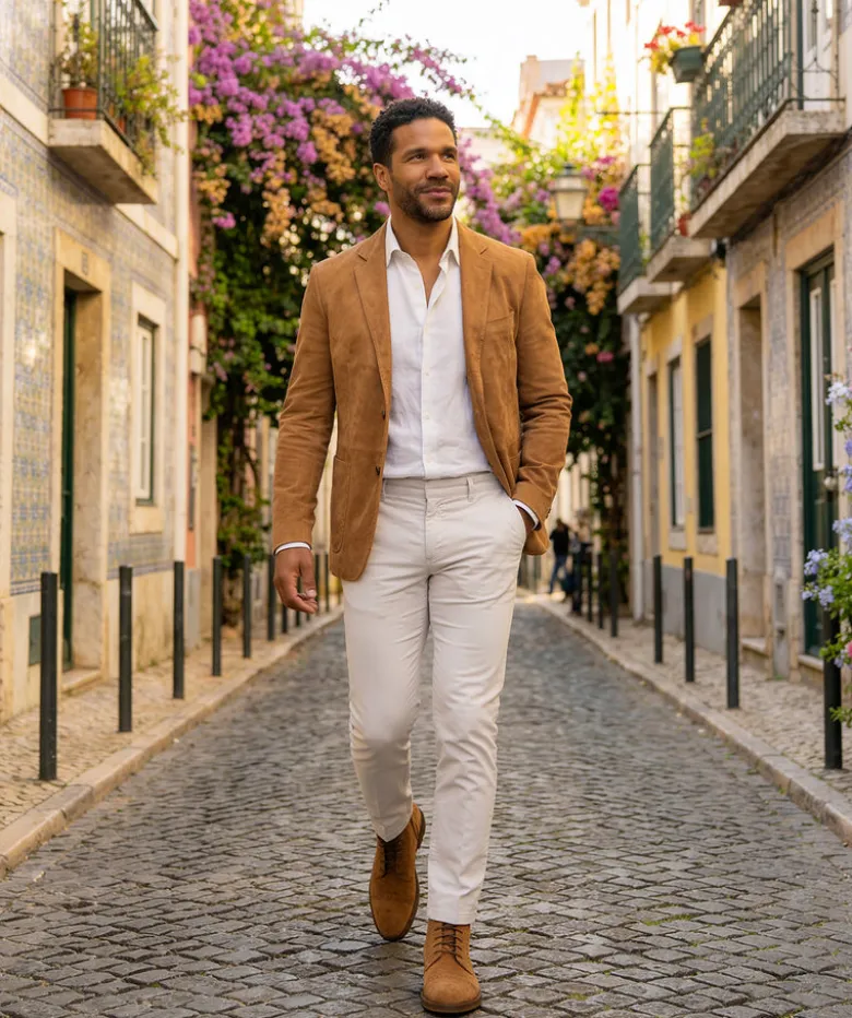 Bottines ERNESTO Daim Camel