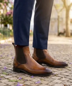 Bottines FIRENZE Marron Patiné