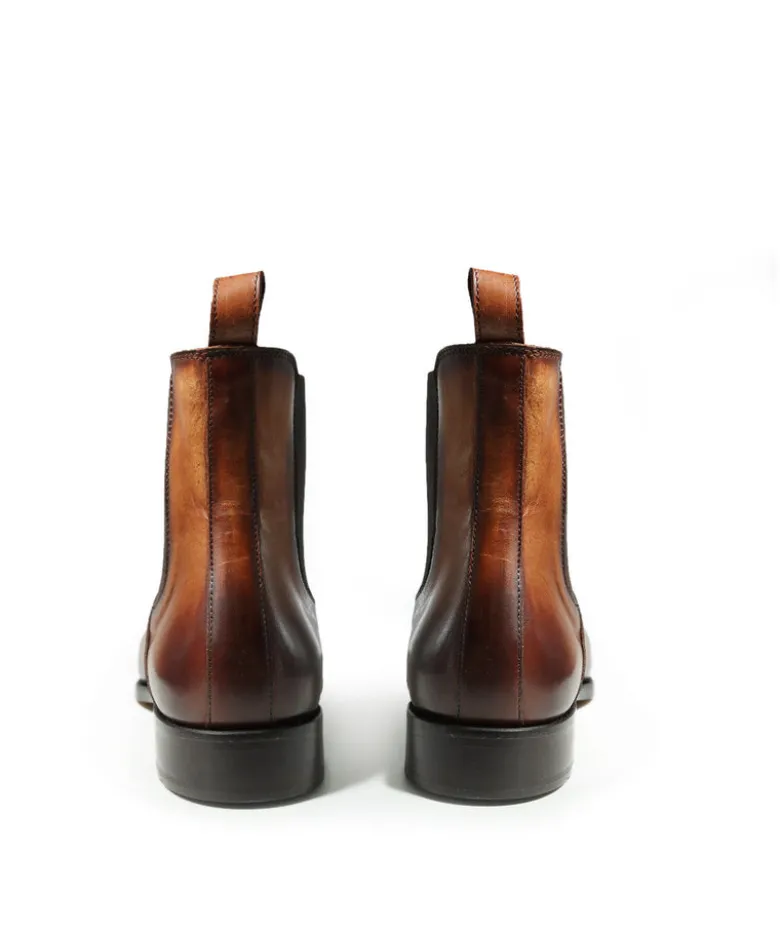 Bottines FIRENZE Marron Patiné