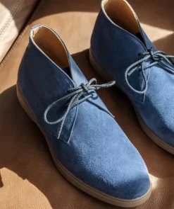 Bottines SAHARA Daim Bleu