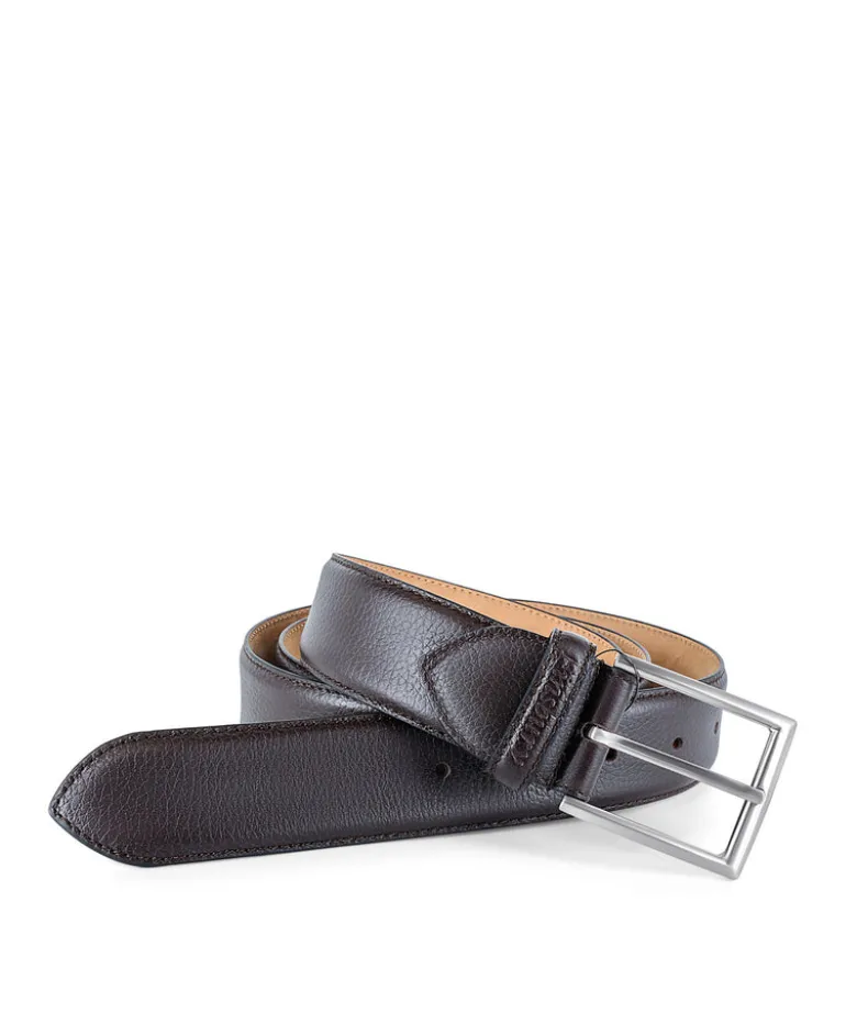 Ceinture Cuir Grene Noir