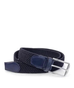 Ceinture Tressée Bleu Marine