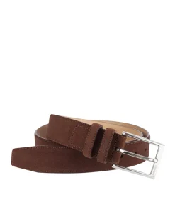 Ceinture Veau Velours Marron