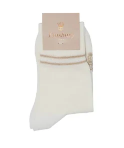 Chaussettes mi-hautes Audrey Ivoire