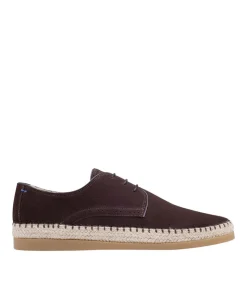 Derby espadrille CALIFORNIA Daim Marron Foncé