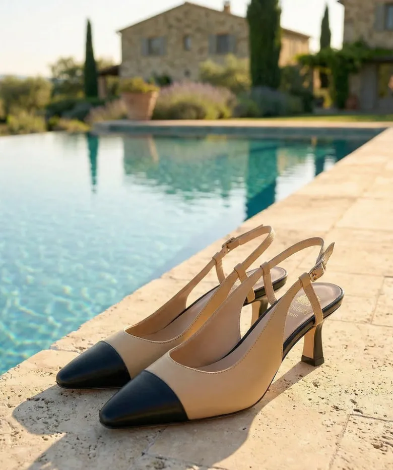 Escarpins CAPRI Beige et Noir