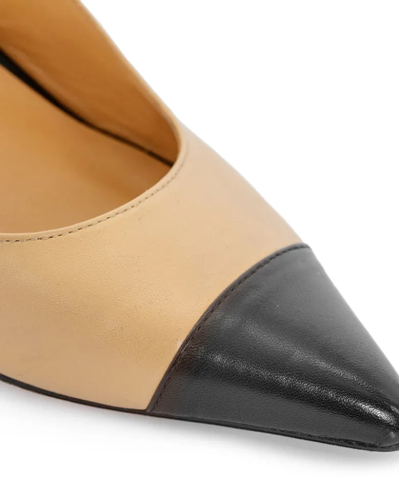 Escarpins CAPRI Beige et Noir