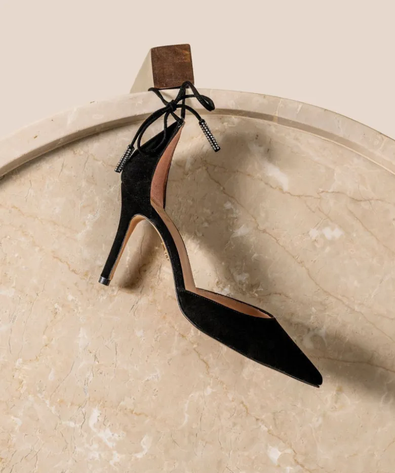 Escarpins DIANA Veau Velours Noir