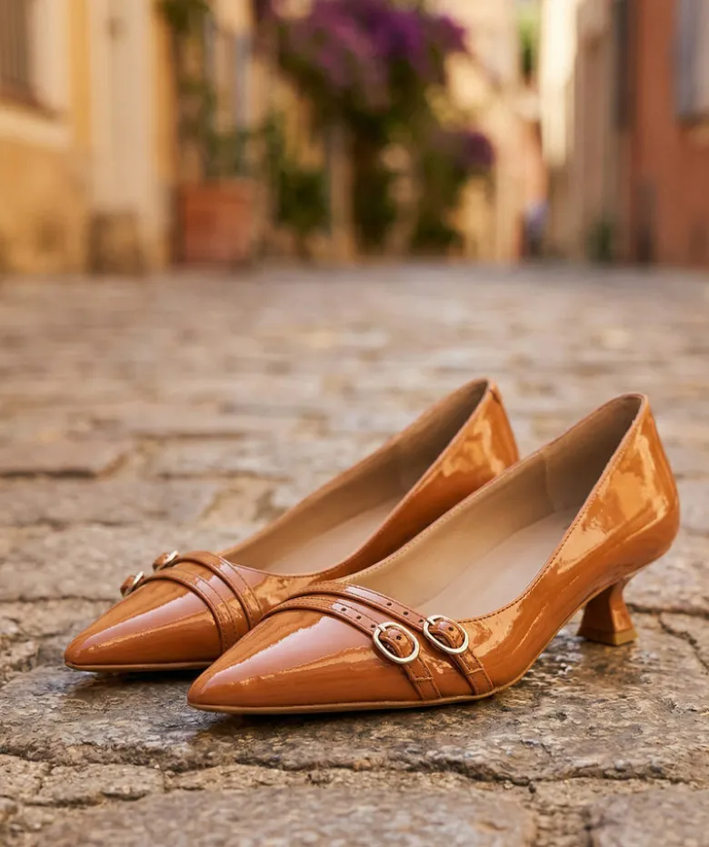 Escarpins NOEMIE Cognac