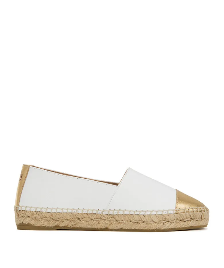 Espadrille IZIA Blanc et Or