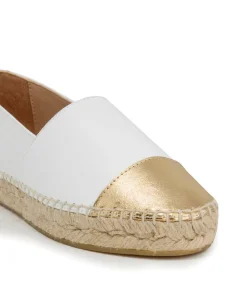 Espadrille IZIA Blanc et Or