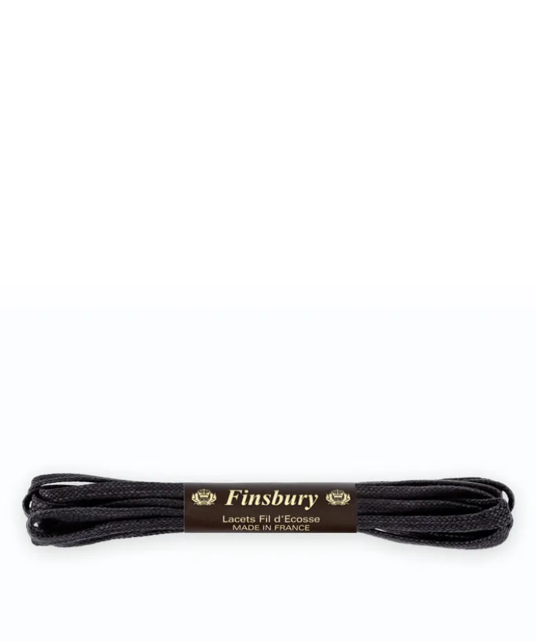 Lacets JACKSON Noir plat 120cm