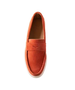Mocassin ACAPULCO Veau Velours Brique