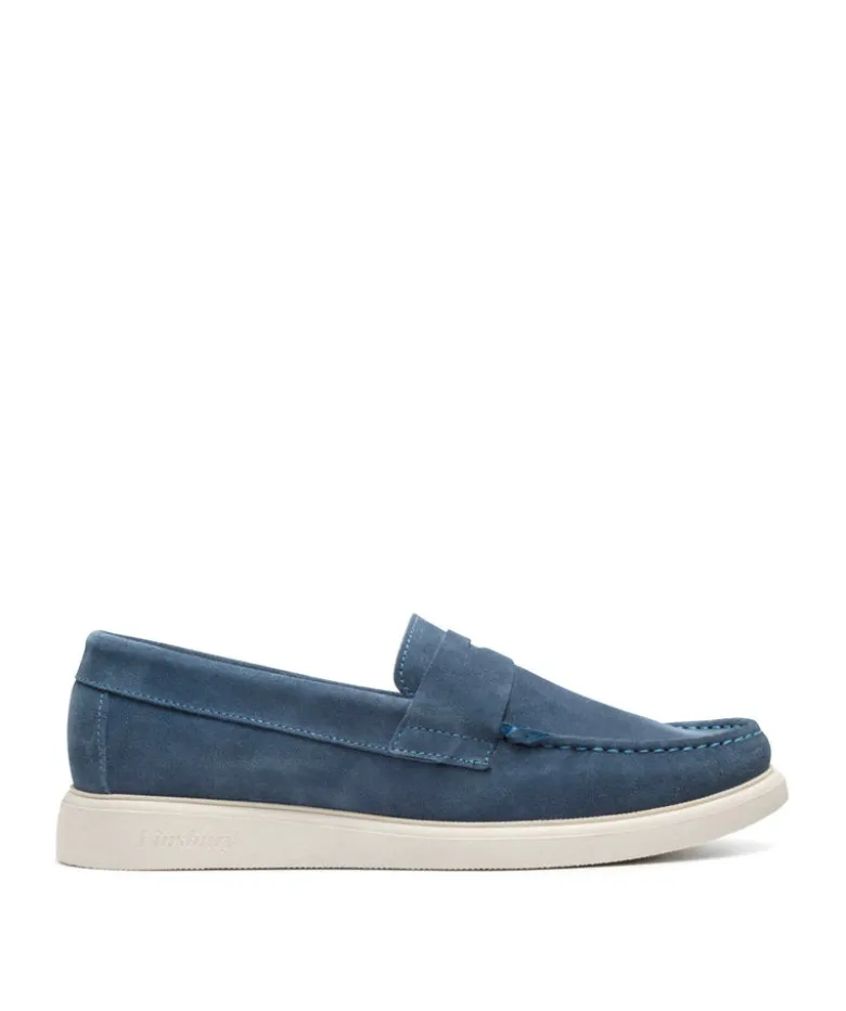 Mocassin ACAPULCO Veau Velours Bleu Azur