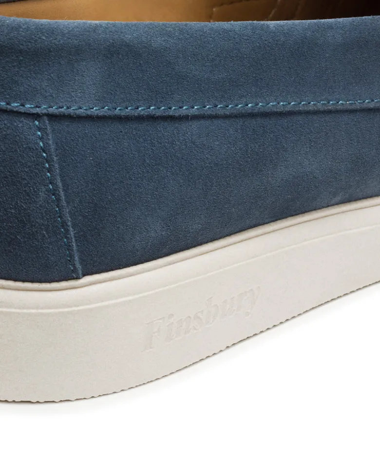 Mocassin ACAPULCO Veau Velours Bleu Azur