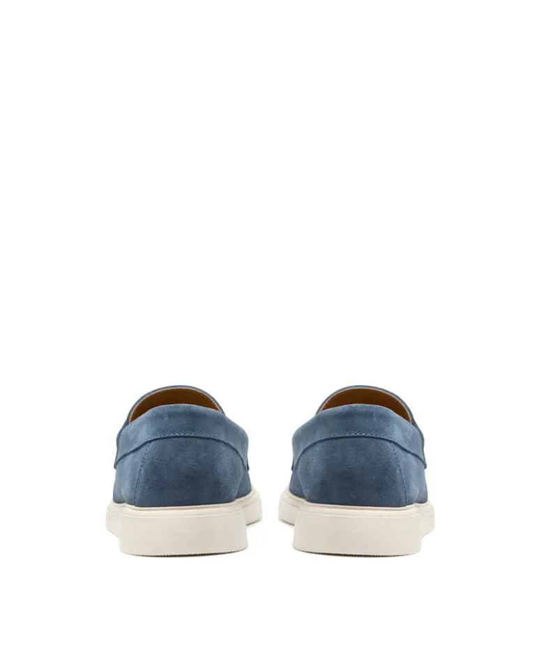 Mocassin ACAPULCO Veau Velours Bleu Azur