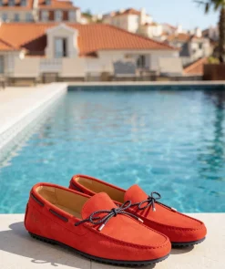 Mocassin CANCUN Daim Rouge