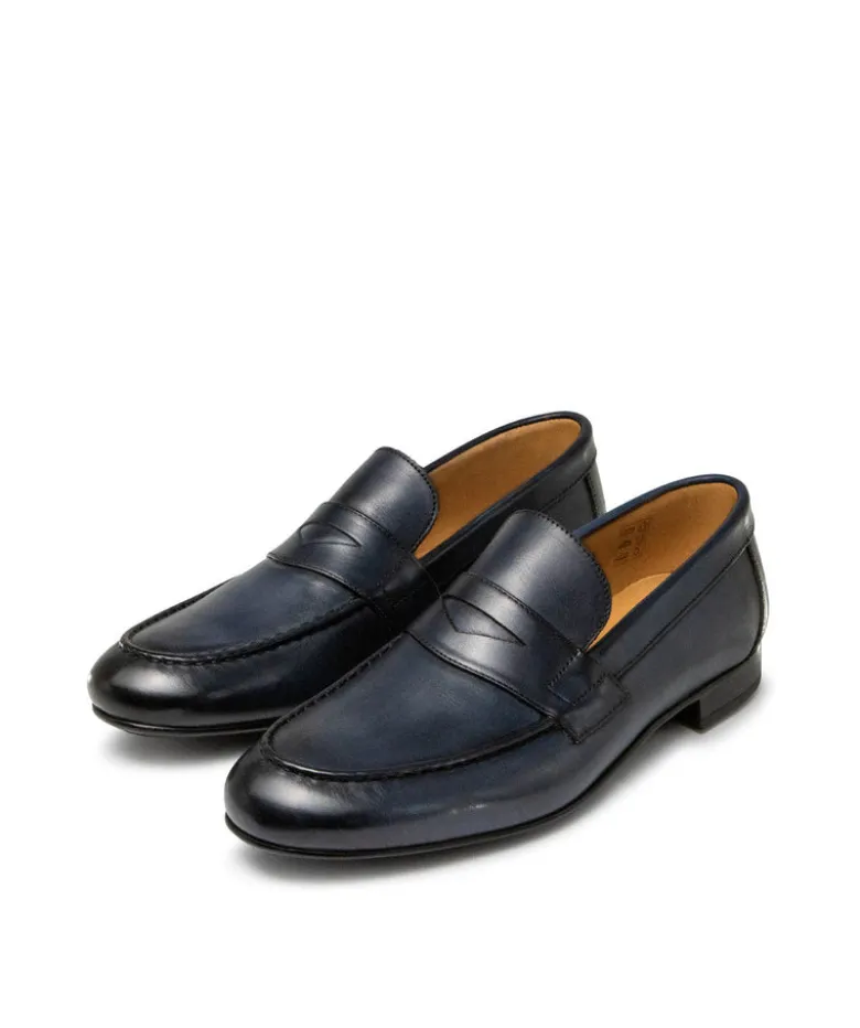 Mocassin CLAYTON Bleu Patiné
