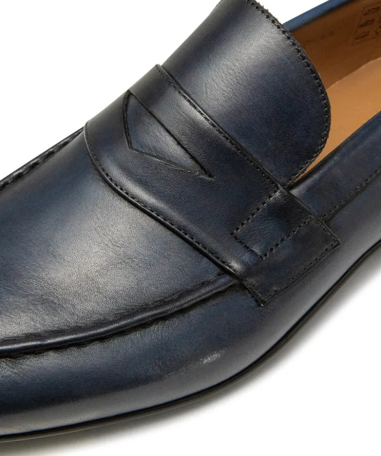 Mocassin CLAYTON Bleu Patiné