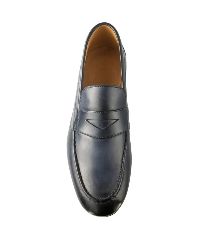 Mocassin CLAYTON Bleu Patiné