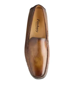 Mocassin LUCA Gold Patiné