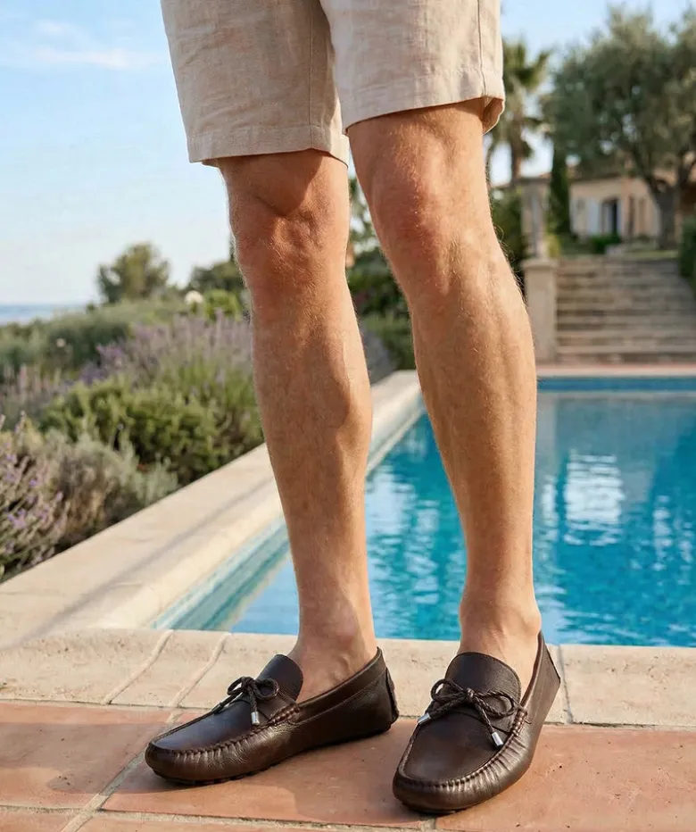 Mocassin MARBELLA Grainé Marron