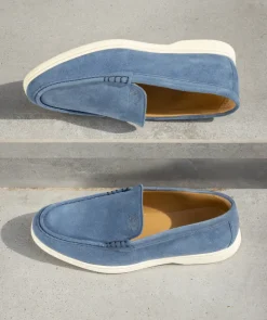 Mocassin MONACO Daim Bleu