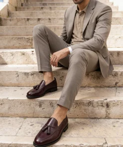 Mocassin OLDEN Bordeaux Lisse
