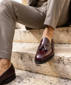 Mocassin OLDEN Bordeaux Lisse