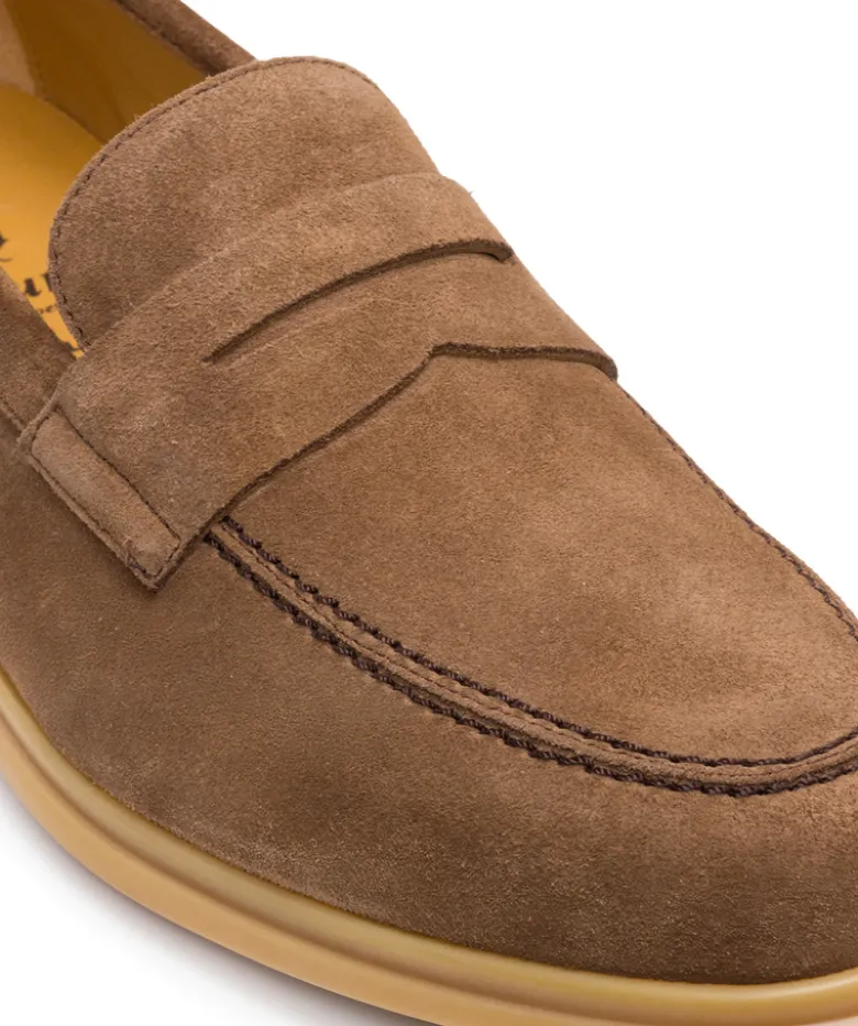 Mocassin PORTOBELLO Daim Noisette