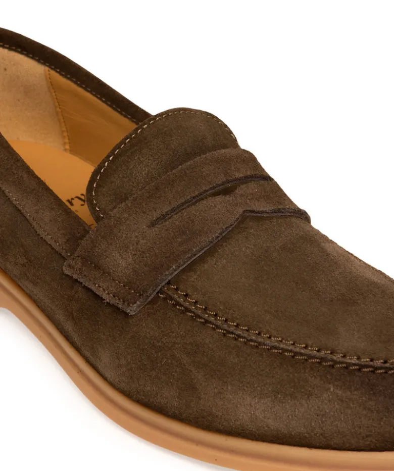 Mocassin PORTOBELLO Daim Olive Sombre