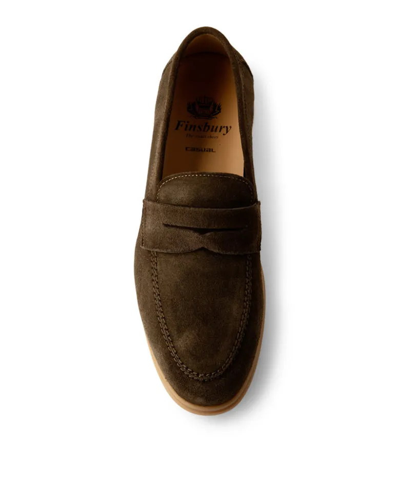 Mocassin PORTOBELLO Daim Olive Sombre