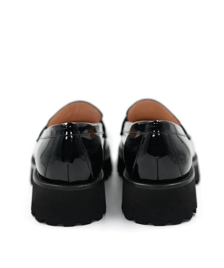 Mocassins ADELE Vernis Noir