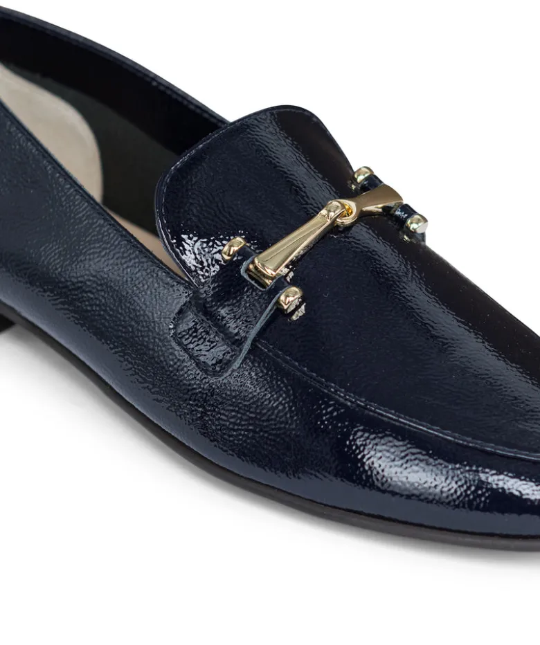 Mocassins AMELIE Vernis Marine