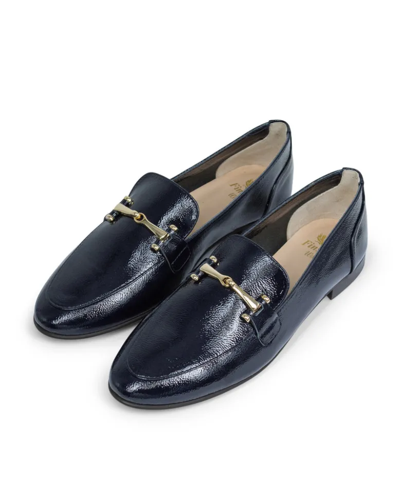 Mocassins AMELIE Vernis Marine