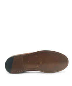 Mocassins Bicolore LILOU Armagnac et Blanc