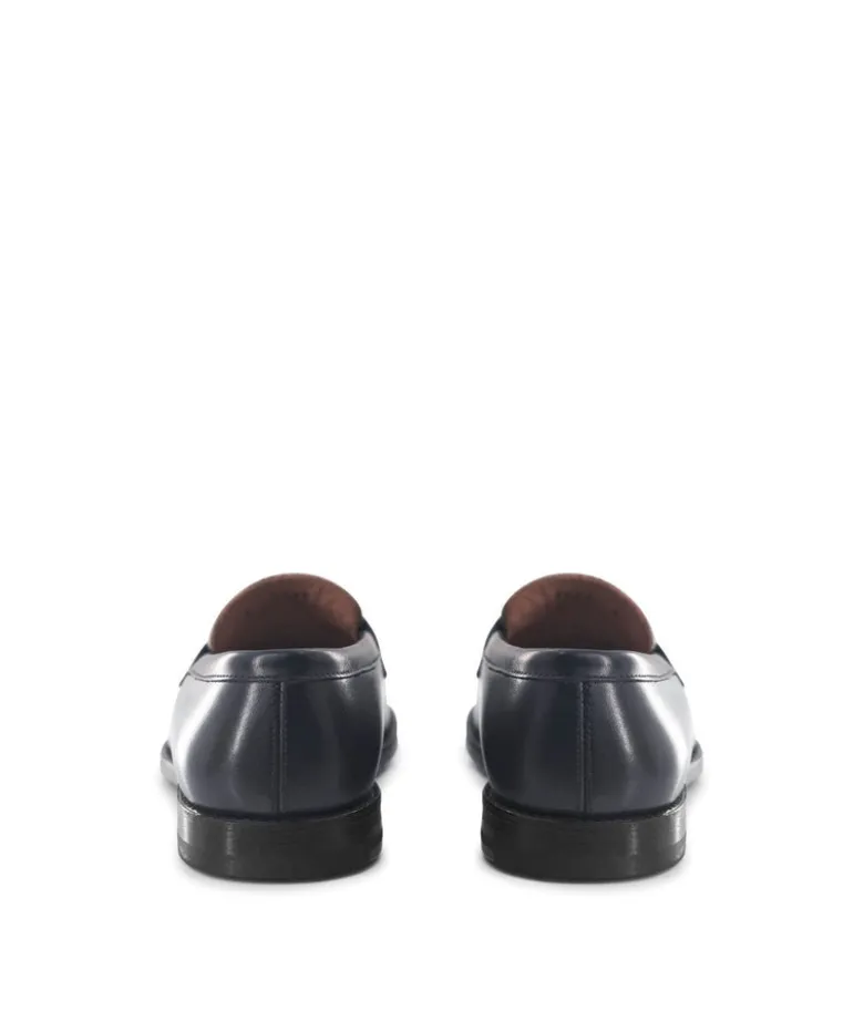 Mocassins Bicolore LILOU Marine et Blanc