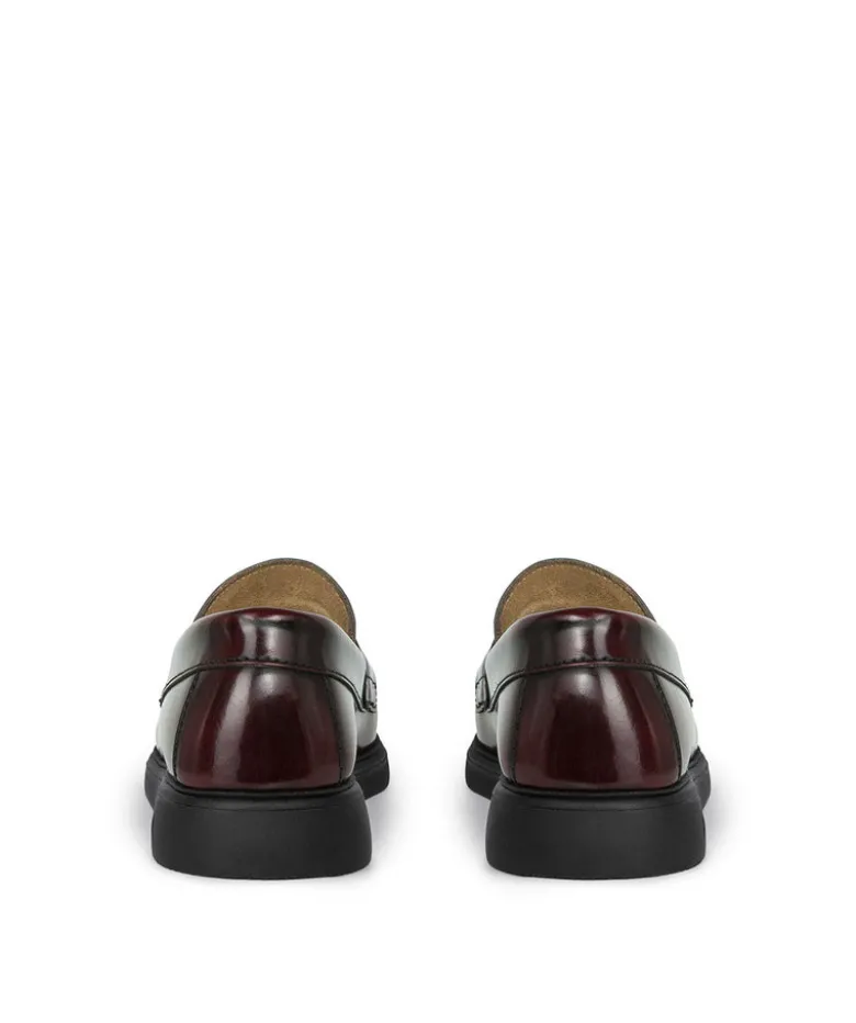 Mocassins EDUARDO Bordeaux Lisse