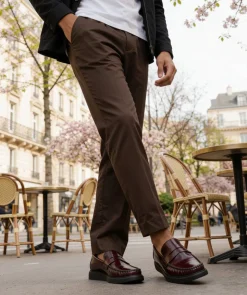 Mocassins EDUARDO Bordeaux Lisse