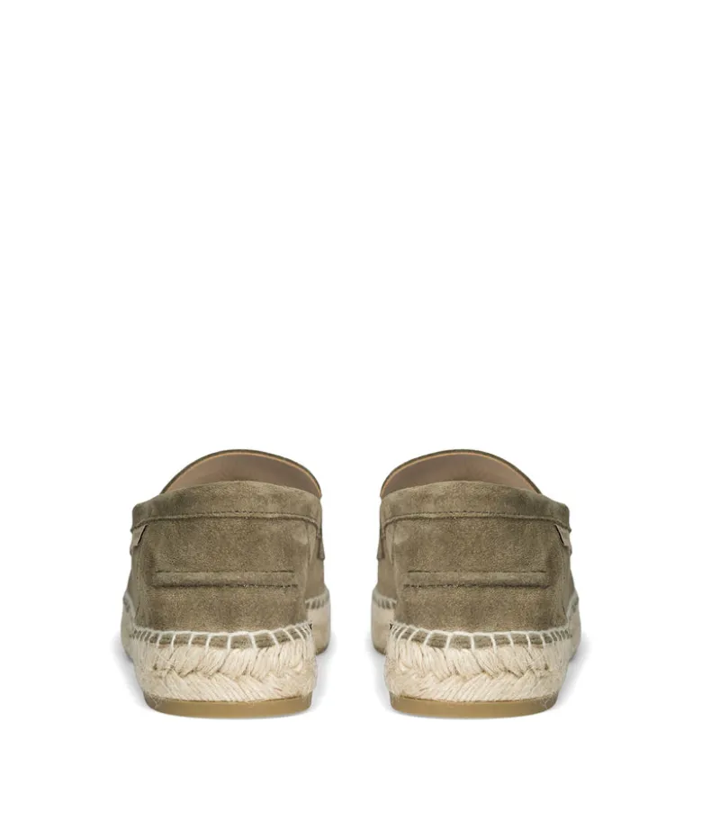 Mocassins NEVADA Daim Olive