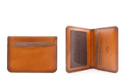 Porte-cartes à Deux Volets Gold
