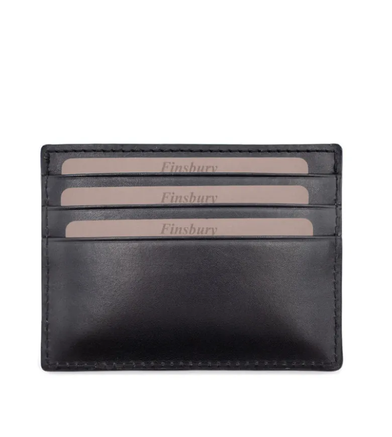 Porte-cartes Noir Patiné