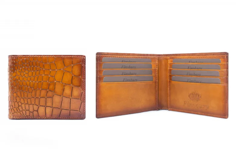 Portefeuille Croco Gold
