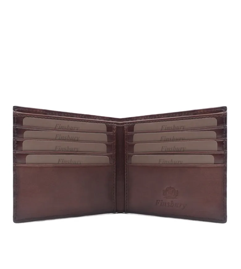 Portefeuille Croco Marron
