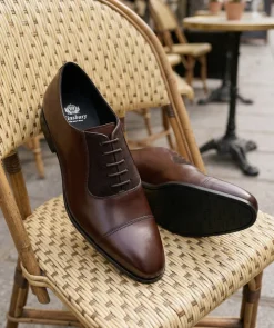 Richelieu HEATHROW MARRON BI MATIERE