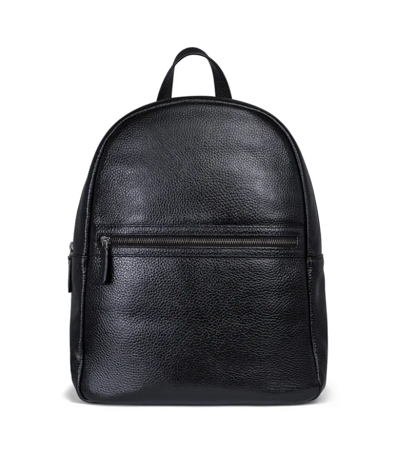 Sac à Dos en Cuir Grainé Noir