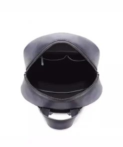Sac à Dos en Cuir Patiné Gris